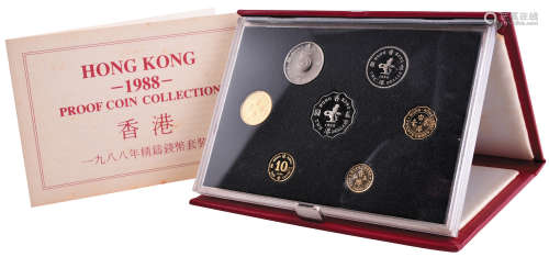 香港1988年 精鑄紀念幣 一套