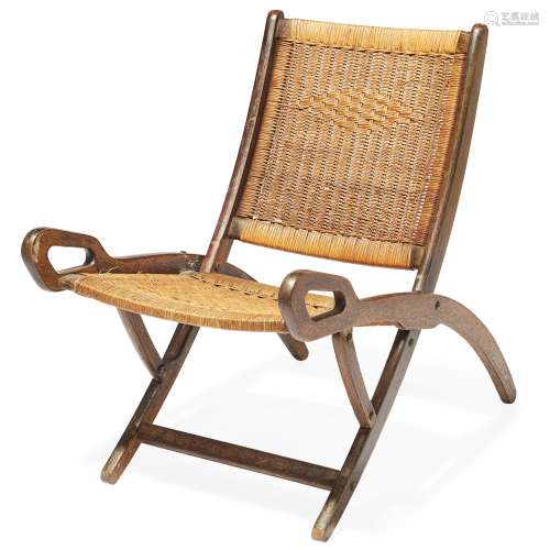 GIO PONTI (ITALIAN 1891-1979) NINFEA FOLDING CHAIR, CIRCA 19...