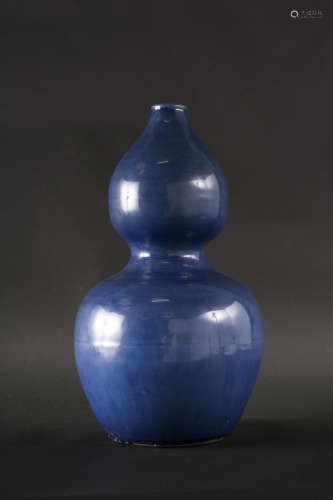 明 瑠璃釉瓢型花瓶