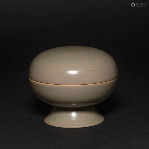 Celadon Flower Cover Box Song Dynasty