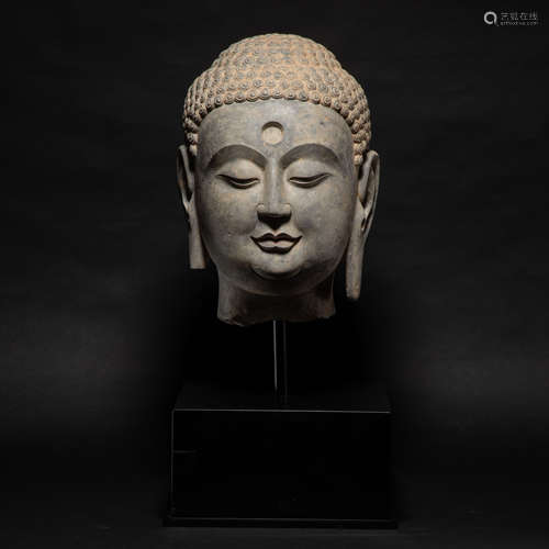 Bluestone Buddha Head of the Northern Wei Dynasty