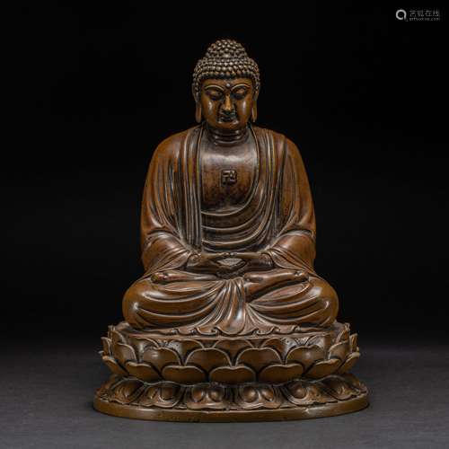 Bronze Buddha Statue in Ming Dynasty