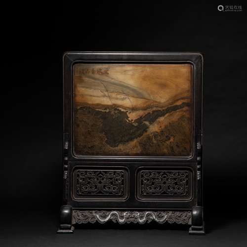 Red Sandalwood Screen Qing Dynasty