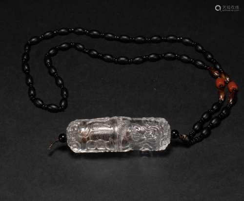 Qing Dynasty Crystal Dzi Beads