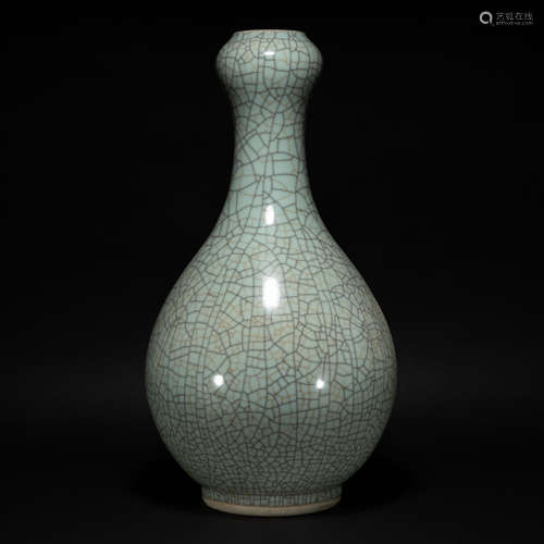 Garlic Vase of Song Kiln in Qing Dynasty