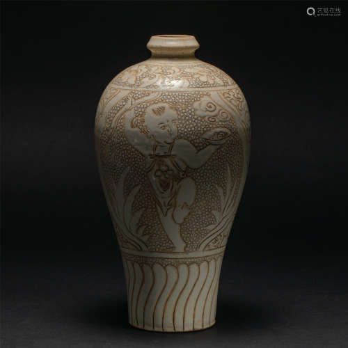 Cizhou Kiln Boy Plum Bottle Song Dynasty
