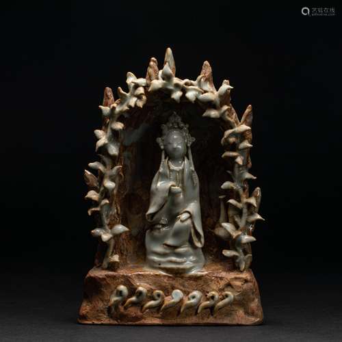 Celadon Guanyin Buddhist Shrine Song Dynasty