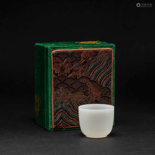 Hetian Jade Wine Cup Qing Dynasty