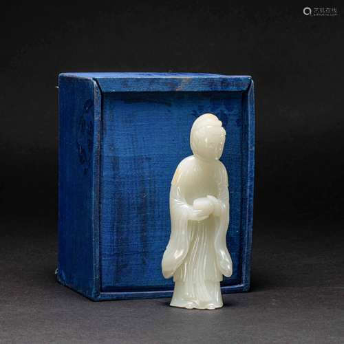 Hetian Jade Maid's Decoration Qing Dynasty