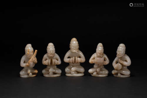 Hetian Jade Figurines Han Dynasty