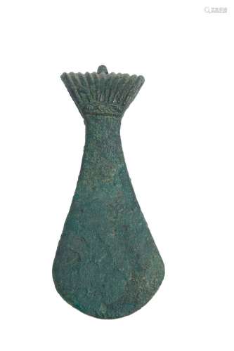255-斯帕图拉斧头带领子铜合金伊朗东部，公元前三千年末15.5 x 7 ...