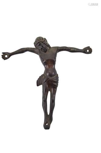 440-青铜器中的基督佛兰德斯 15世纪(恢复到一只手臂)15.5 x 15.5...