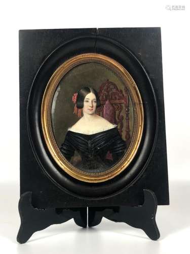 Aimée THIBAULT (1780-1868), 归功于Portrait presumed to be of...