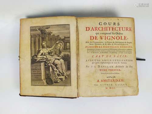 Augustin-Charles D'AVILER (1653-1701) 建筑学课程，包括Vignole...