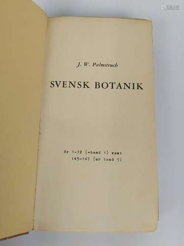 Johan Wilhelm PALMSTRUCH (1770-1811) SVENSK BOTANIK 3卷，文本...