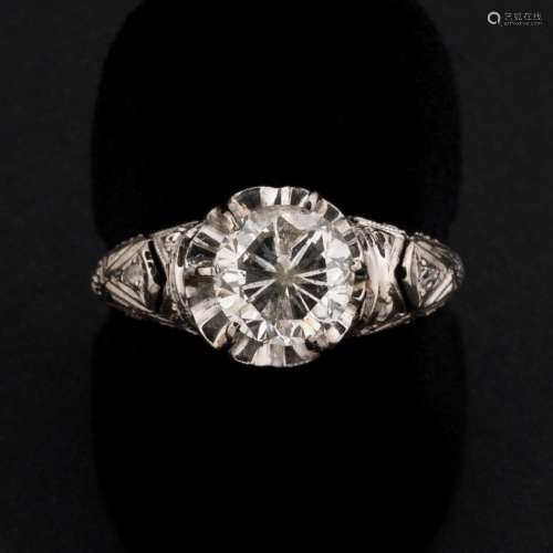 Bague solitaire diamant taille brillant 1.50 carat environ s...