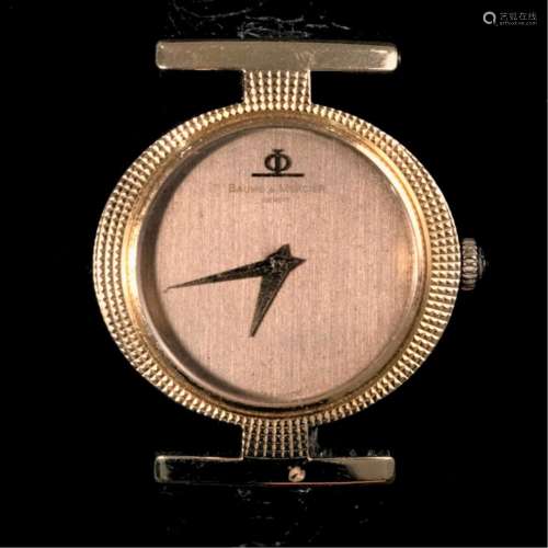 BAUME & MERCIER Montre de dame, boitier 27mm or pointe de di...