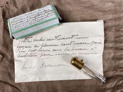 纪念巴萨诺公爵的俘虏（1793-1795） 鹅毛笔的笔尖，3.5厘米，有残留的...
