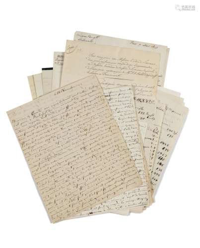 贝松（Victor）和周围的环境。  文件包含22份手稿，包括亨利-加蒂安-...
