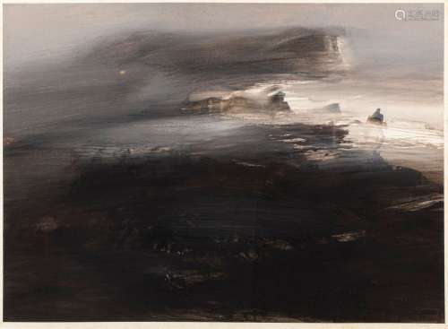 BOOTZ Frédéric，生于1936年构成, 1989纸上水粉画，右下角有两次签...