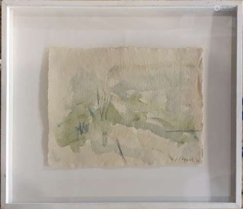 科佩尔-让娜 (1896-1971)组成20（？右下角有签名和日期的水彩画轻度...