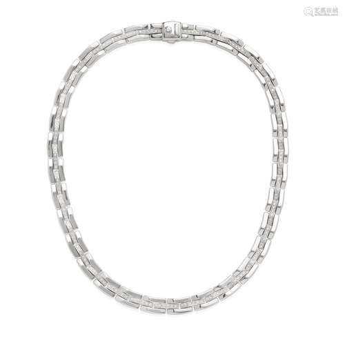 CHIMENTO: 18K WHITE GOLD AND DIAMOND NECKLACE, ITALY