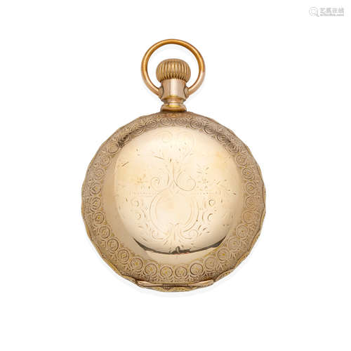 WALTHAM: 14K GOLD HUNTER CASE POCKETWATCH