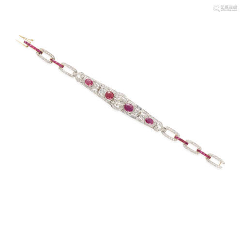 RUBY AND DIAMOND BRACELET