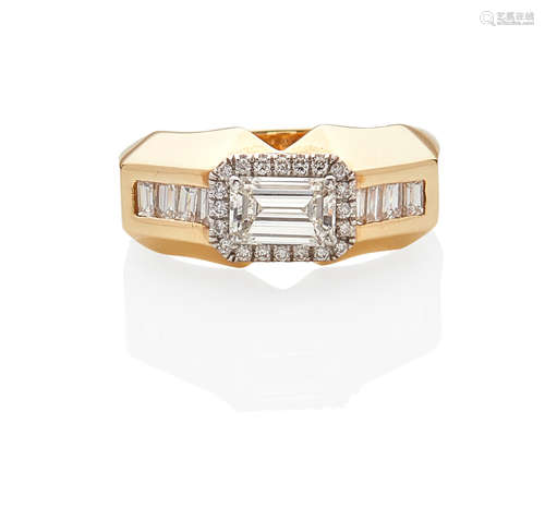 14K GOLD AND DIAMOND RING