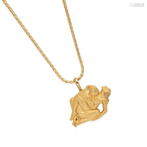 CARRERA Y CARRERA: 18K GOLD FIGURAL PENDANT, SPAIN