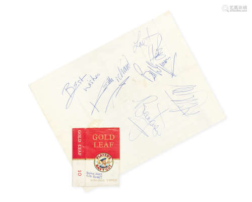 The Rolling Stones: A Set Of Autographs, 1964,