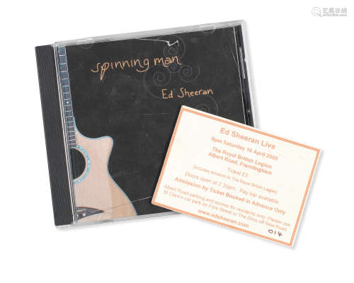 Ed Sheeran: A rare Spinning Man demo CD and corresponding ti...