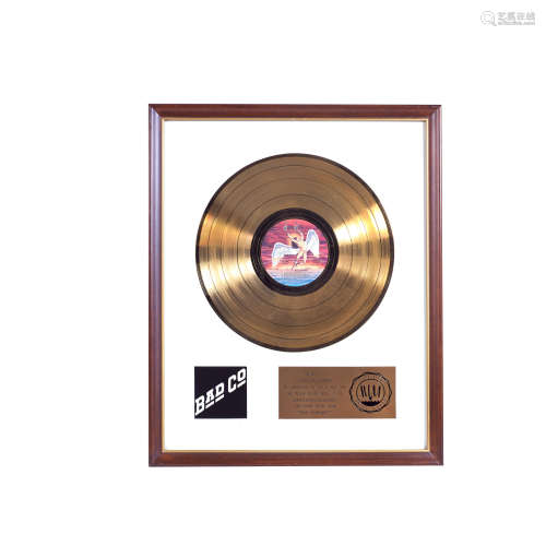 Bad Company: A 'Gold' Award For the 1973 Album Bad Company,