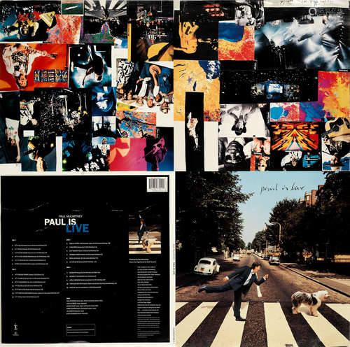 Paul McCartney: A mock-up for the Paul Is Live album cover, ...