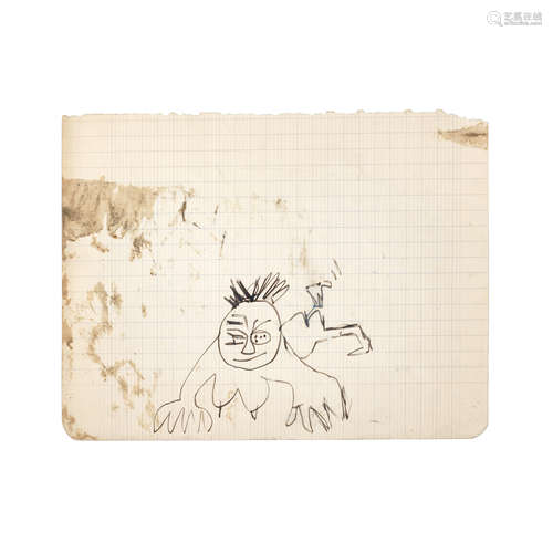 John Lennon (British, 1940-1980): a sketch of a crawling cre...