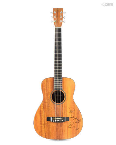 Ed Sheeran: A little Martin LXK2 acoustic guitar signed by E...