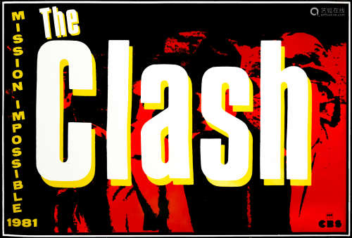 The Clash: A promotional poster for Mission Impossible, 1981...