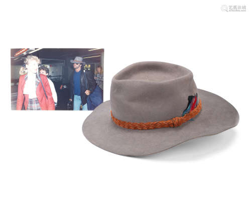 George Michael: a grey Stetson hat worn by George Michael, c...