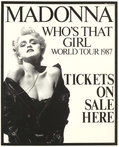 Madonna: A Concert Poster for Who's That Girl, 1987, 2