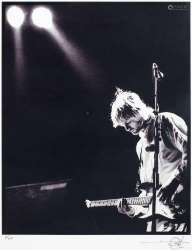 Kevin Westenberg (American, 1957): Kurt Cobain live, 1990s, ...