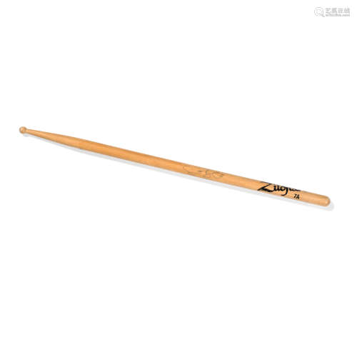 Ginger Baker: a signed Zildjian signature drumstick from the...
