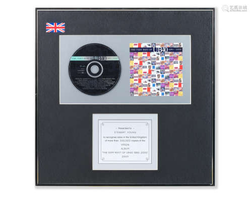 UB40: A 'Silver' BPI CD award, 2000,