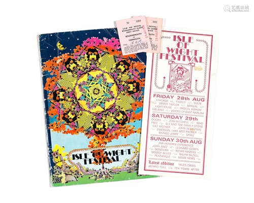 Isle of Wight Festival: A Programme, Corresponding Flyer and...