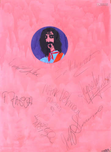 Frank Zappa & The Mothers Of Invention: An autographed hand-...