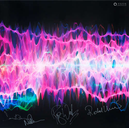 Pink Floyd: A soundwave print for Wish You Were Here signed ...
