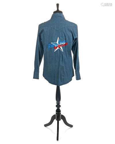 The Rolling Stones: A Cowboy-Style Denim Tour Shirt for Harv...