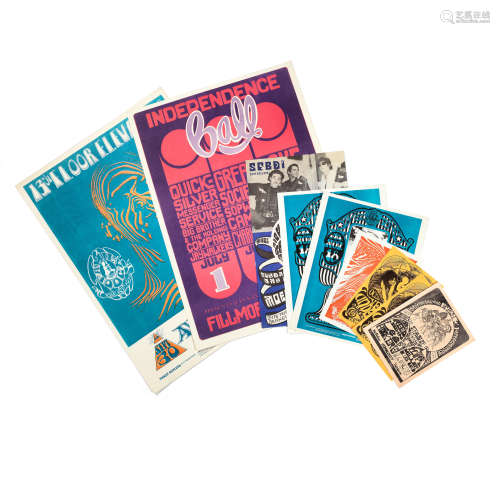 Various Artists: A group of fillmore posters and handbills, ...