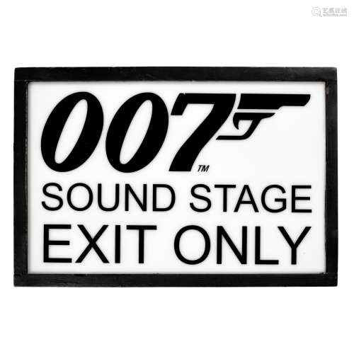 James Bond: A Production Studios Sound Stage Sign,