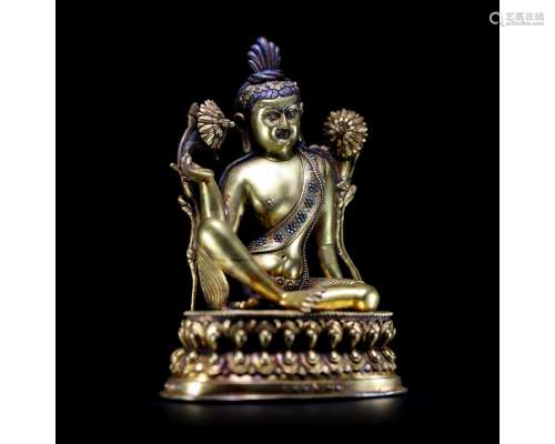 A Gilt-Bronze Figure of Avalokitesvara