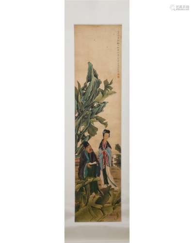 A Chinese Painting Depicting Figures